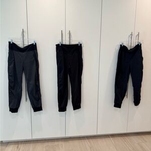 Prana Joggers Size M - 3 Pairs Gray/Black Summit Jogger Pants Medium